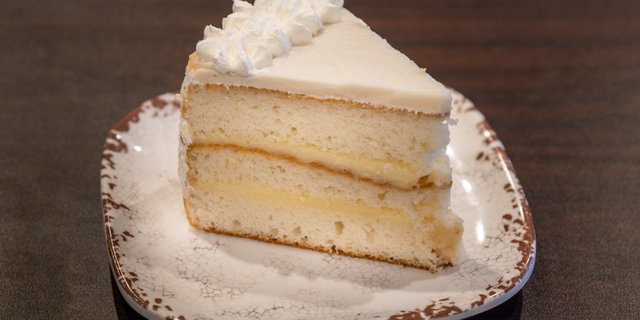 Haupia Cake Slice