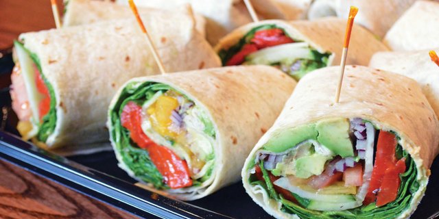 Veggie Hummus Wraps