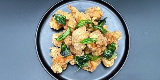 Fried Chicken Bites W/ Basil