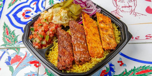 Mix Kofta Rice & Salad