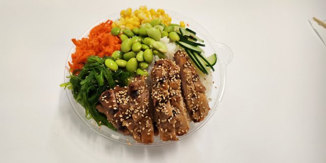 Chicken Teriyaki Poke Bowl