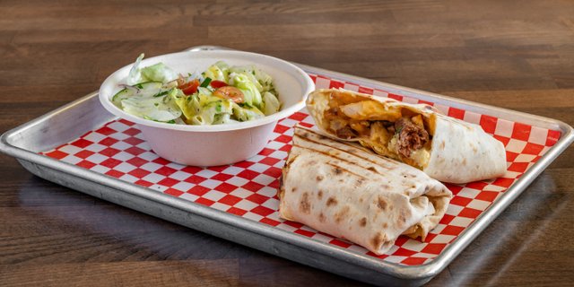 Ground Beef Breakfast Wrap