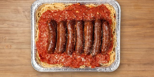 Spaghetti w/ Sausage Links