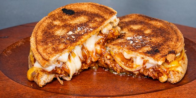 Carolina Gold Pulled Pork Melt Sandwich