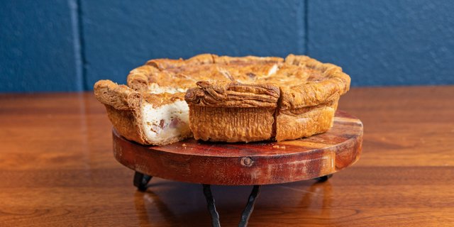 Whole Ham, Cheese & Herb Quiche