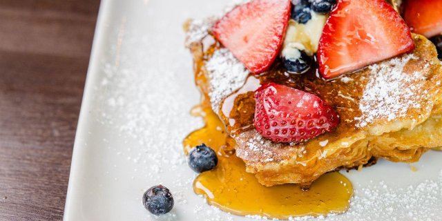 Caramelized Salted Sugar Croissant French Toast