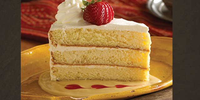 Slice of Tres Leches Cake