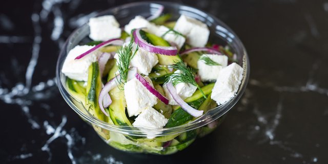 Crisp Cucumber Feta Salad