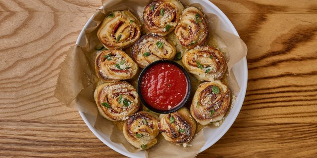 Asiago Pepperoni Rolls Platter