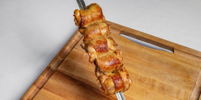 Bacon-wrapped chicken