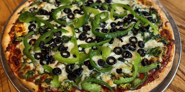 Super Veggie Thin-Crust Pizza