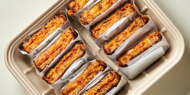 Kimchi Grilled Cheese Sandwich Platter