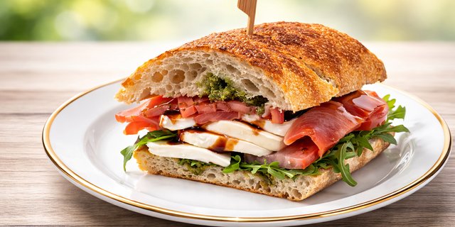 Vegetarian Caprese Sandwich