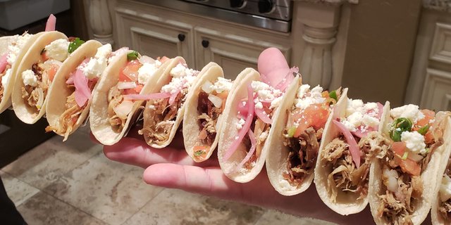Pulled Chicken Mini Street Tacos