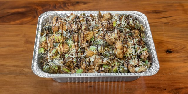Crispy Brussels & Cauli