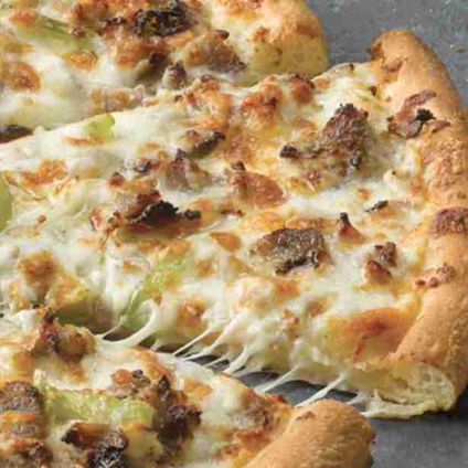 Thin-Crust Philly Cheesesteak Pizza