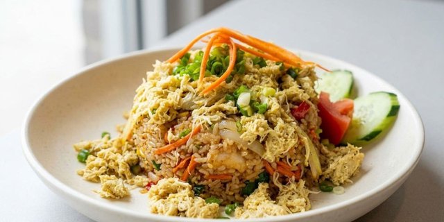 Half Tray Garlic Fried Rice