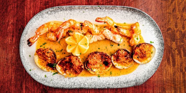Baked Clams & Shrimp