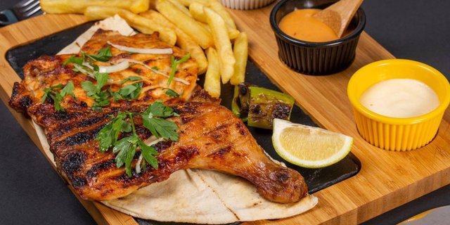 Large Charcoal Chicken Combo