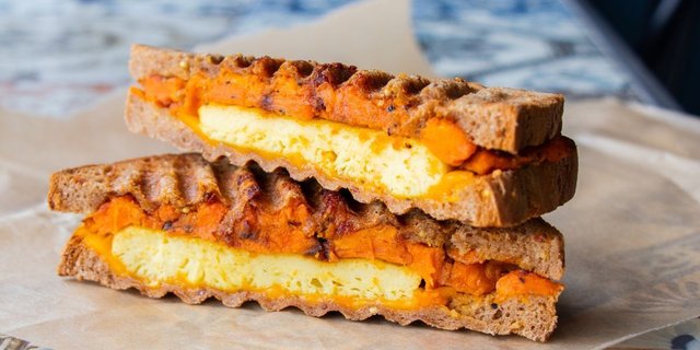 Sweet Potato, Egg & Cheese Sandwich