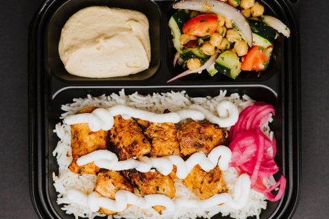 Spicy Chicken Kabob Plate