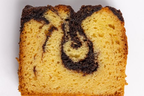 Marble Pound Cake Sliced