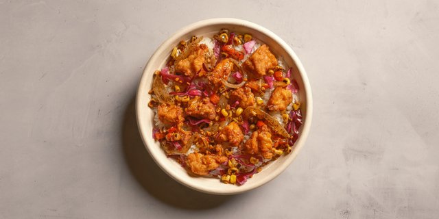 Crispy Soy Garlic Chicken Bowl