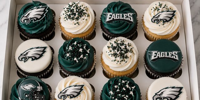 Eagles Cupcakes