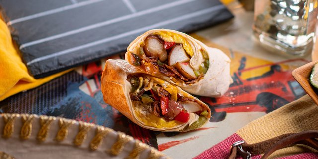 Bacon Hash Wrap Breakfast Box