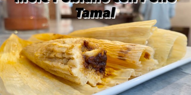 Mole Poblano w/ Chicken Tamales