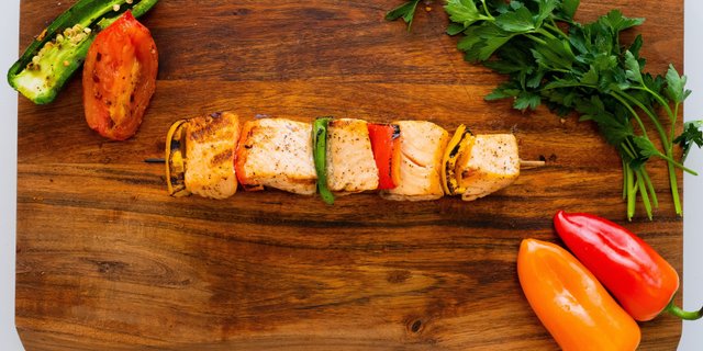 Salmon Kabob Skewer