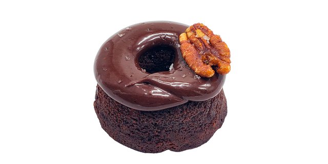 Triple Fudge Pecan Brownie Mini Donut