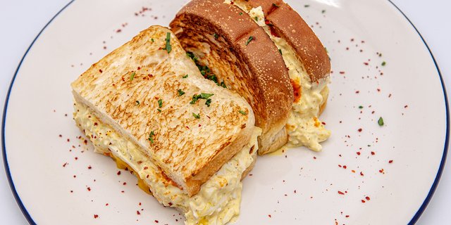 The Devil's Egg Salad Sandwich