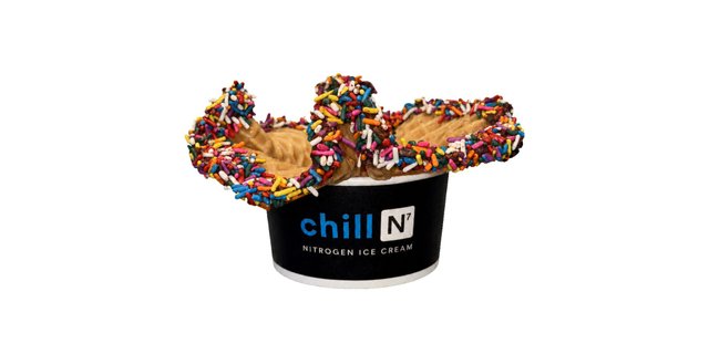 Dipped & Sprinkled Waffle Bowl