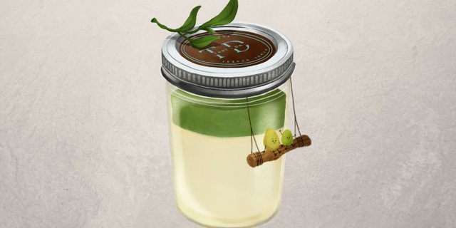 Matcha Jasmine Pudding