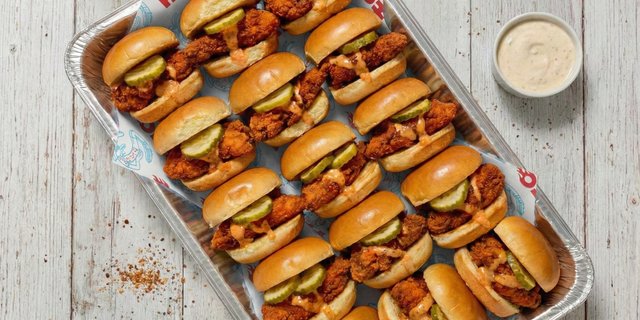 Hot Chicken Slider Platter