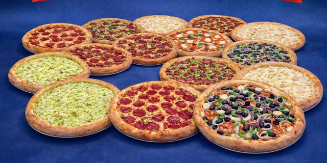 12 XL Pizzas For 50 People (144 Slices)