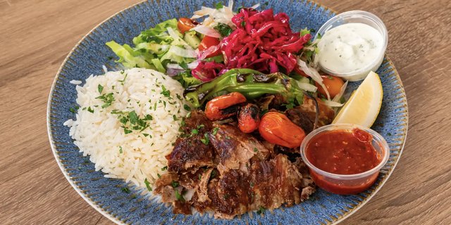 Lamb & Beef Doner Plate