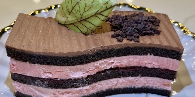 Vegan Chocolate Raspberry Mousse Cake