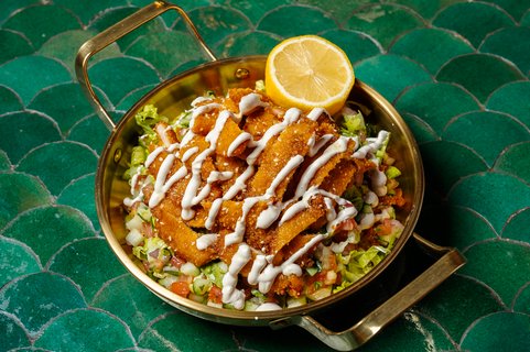 Israeli Schnitzel Salad