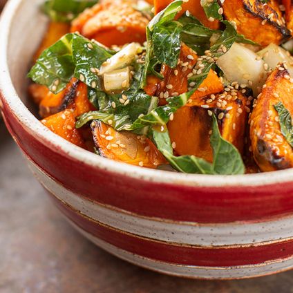 Red Chile Glazed Sweet Potatoes