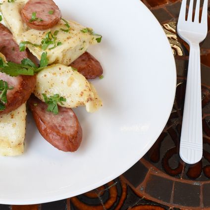 Sauerkraut Pierogi w/ Polish Sausage