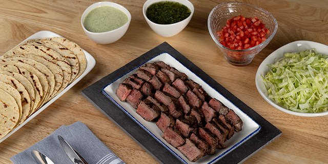 Grilled Steak Taco Bar