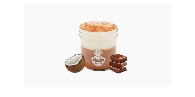 Cocoa Milk & Coconut Pudding