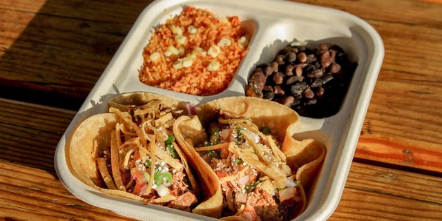 Chicken Tinga Tacos Combo
