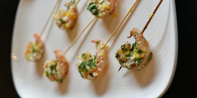 Shrimp Scampi Skewer