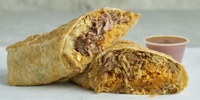 Shredded Beef Breakfast Burrito