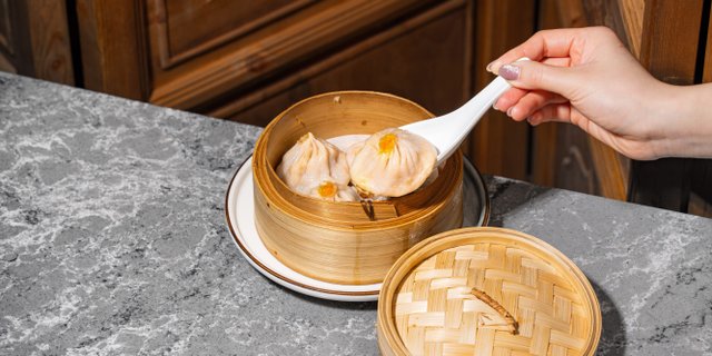 Crab Roe Soup Dumplings