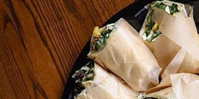 Roasted Veggie & Fresh Mozz Wrap Party Platter