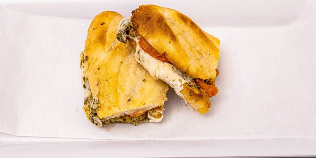 Tomato Pesto Mozzarella Panini